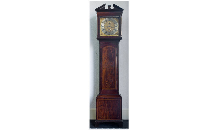 Appraisal: Late th Century Irish Mahogany Longcase Clock By Philip Glasco