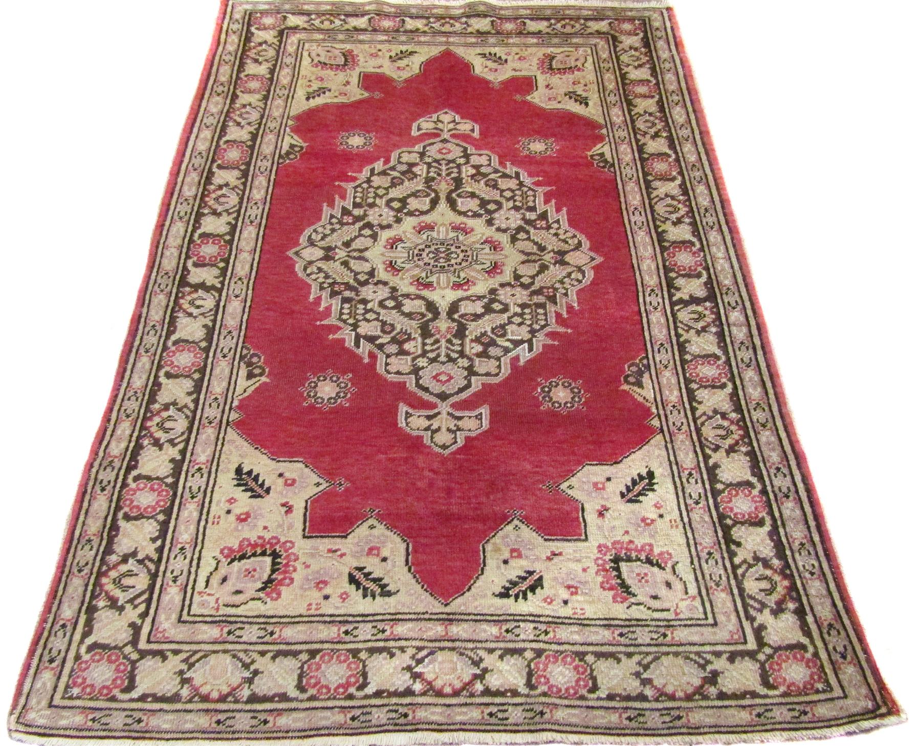 Appraisal: ANTIQUE TURKISH RUG ' x '