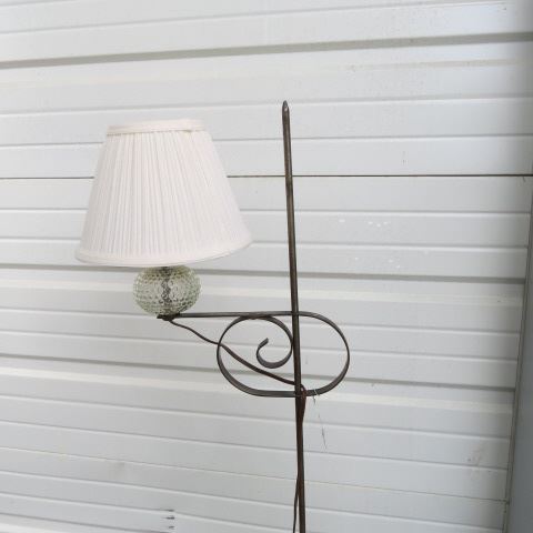 Appraisal: Metal Floor Lamp tri-footed base tall