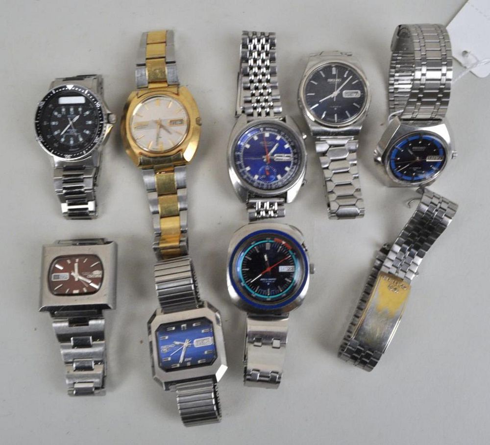 Appraisal: Group Seiko Watches including Seiko automatic jewels - Seiko Bellmatic