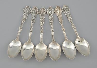 Appraisal: A Set of Six Antique Sterling Silver Teaspoons by Gorham