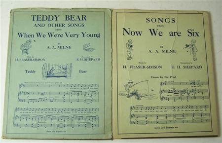 Appraisal: Milne A A Teddy bear and other songs from when