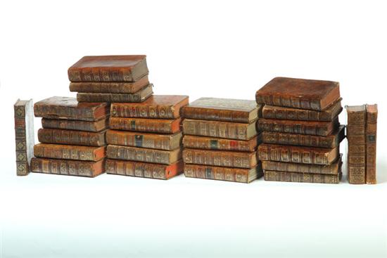 Appraisal: TWENTY-NINE EARLY LEATHERBOUND VOLUMES Mostly European and th century