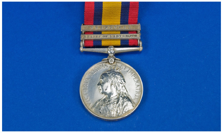 Appraisal: Military Queens South Africa Medal With Two Clasps Transvaal And