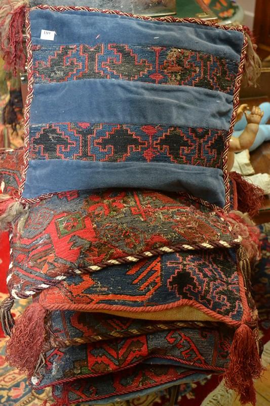 Appraisal: SIX TAPESTRY CUSHION COVERS OF VARYING SIZES