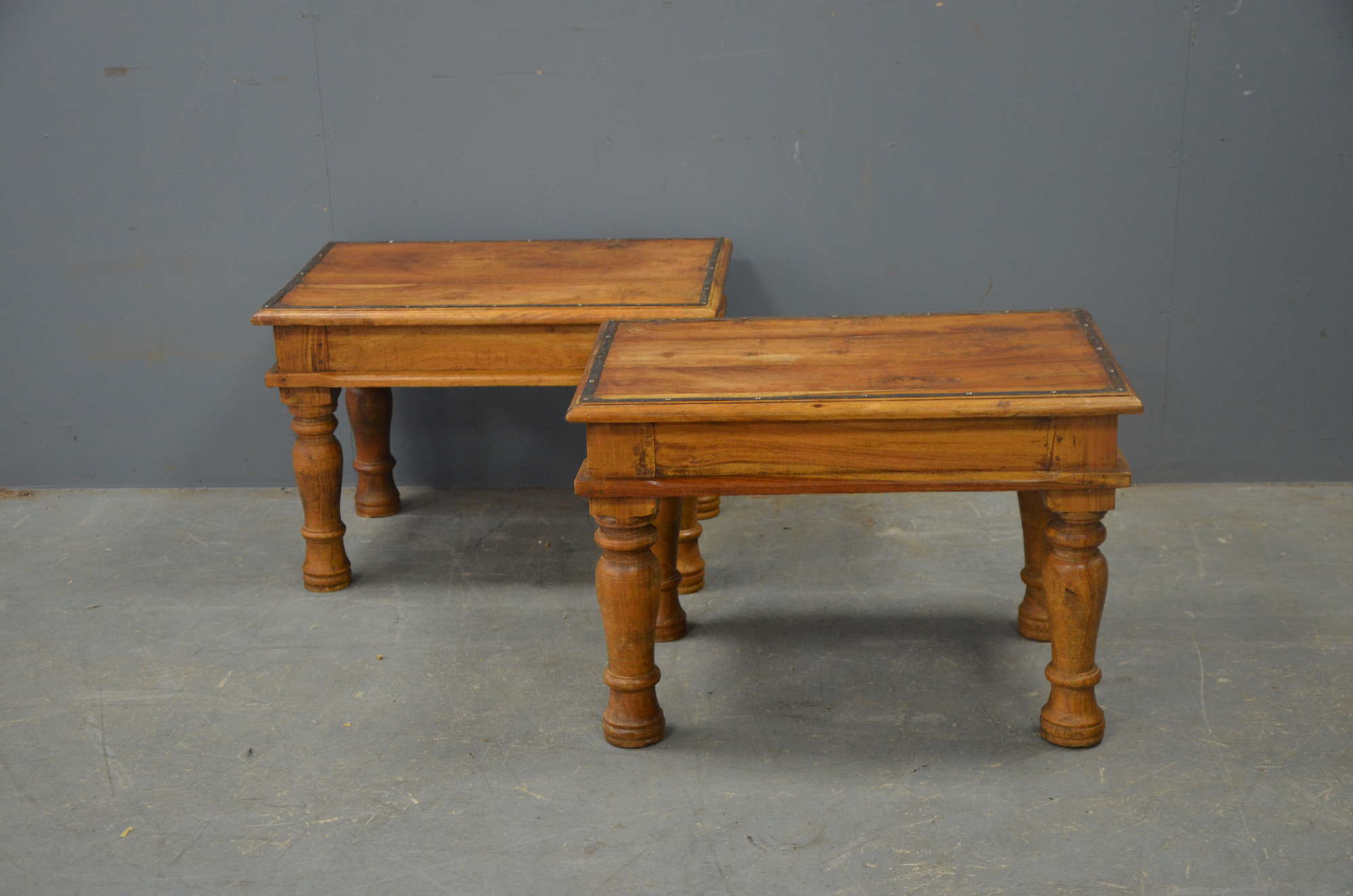 Appraisal: Pair of Indian hardwood tables