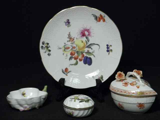 Appraisal: Lot of assorted Herend Hungarian hand painted porcelain Includes a