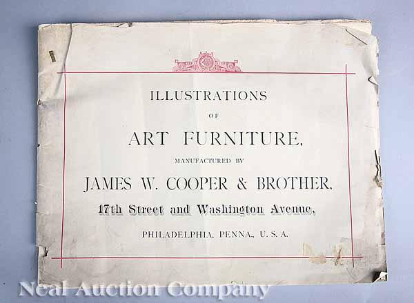 Appraisal: American Furniture Trade Catalogue Illustrations of Art Furniture Manufactured by