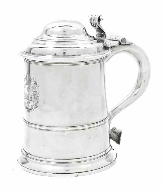 Appraisal: A George II Silver Tankard Richard Bayley London having a