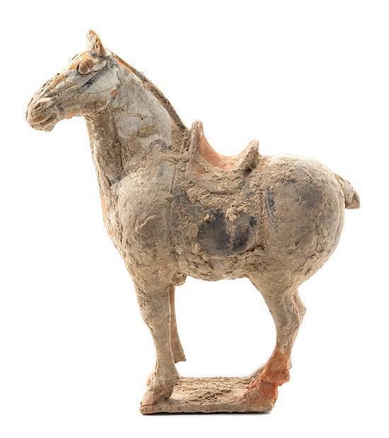 Appraisal: A Pottery Horse Height inches A Pottery Horse possibly tang