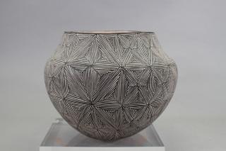 Appraisal: L Antonio Signed Acoma New Mexico Pottery Vase L Antonio