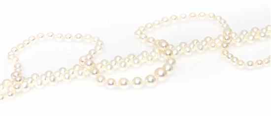 Appraisal: A Collection of Cultured Pearl Jewelry consisting of a single