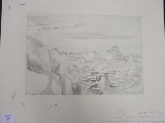 Appraisal: MARIAN KRATOCHWIL Polish - Toledo from the hills signed and