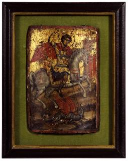 Appraisal: Greek Icon th th century St George Slaying the Dragon