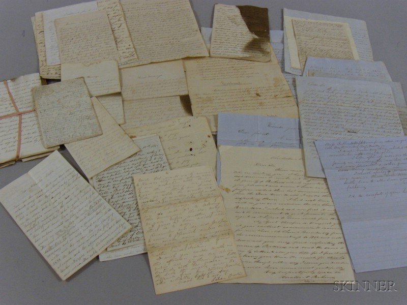 Appraisal: Lot of Early th Century Handwritten Schoolgirl Verse and Correspondence