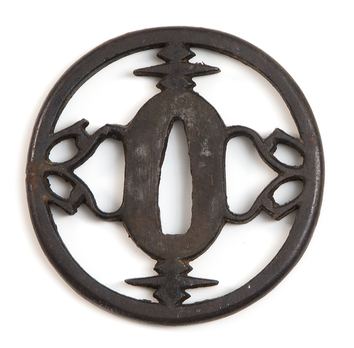 Appraisal: IRON SHIN NO MARU-GATA TSUBA th th CenturyIn an openwork