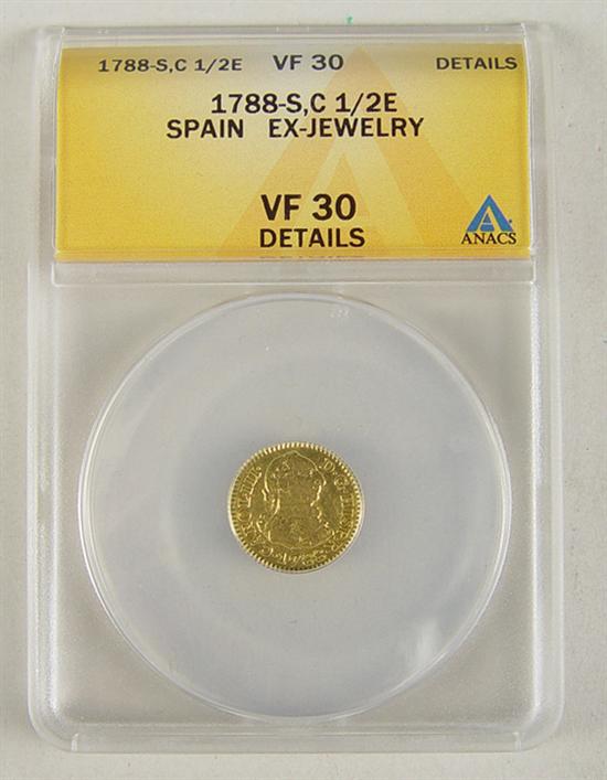 Appraisal: S C Spanish Escudo Sometimes referred to as a doubloon