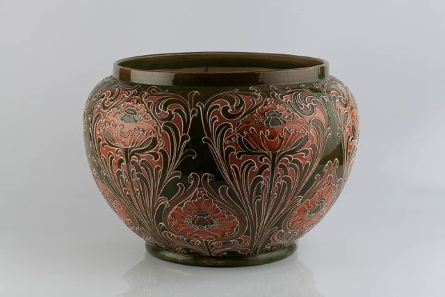 Appraisal: William Moorcroft British - for James MacIntyre Co Florianware jardiniere