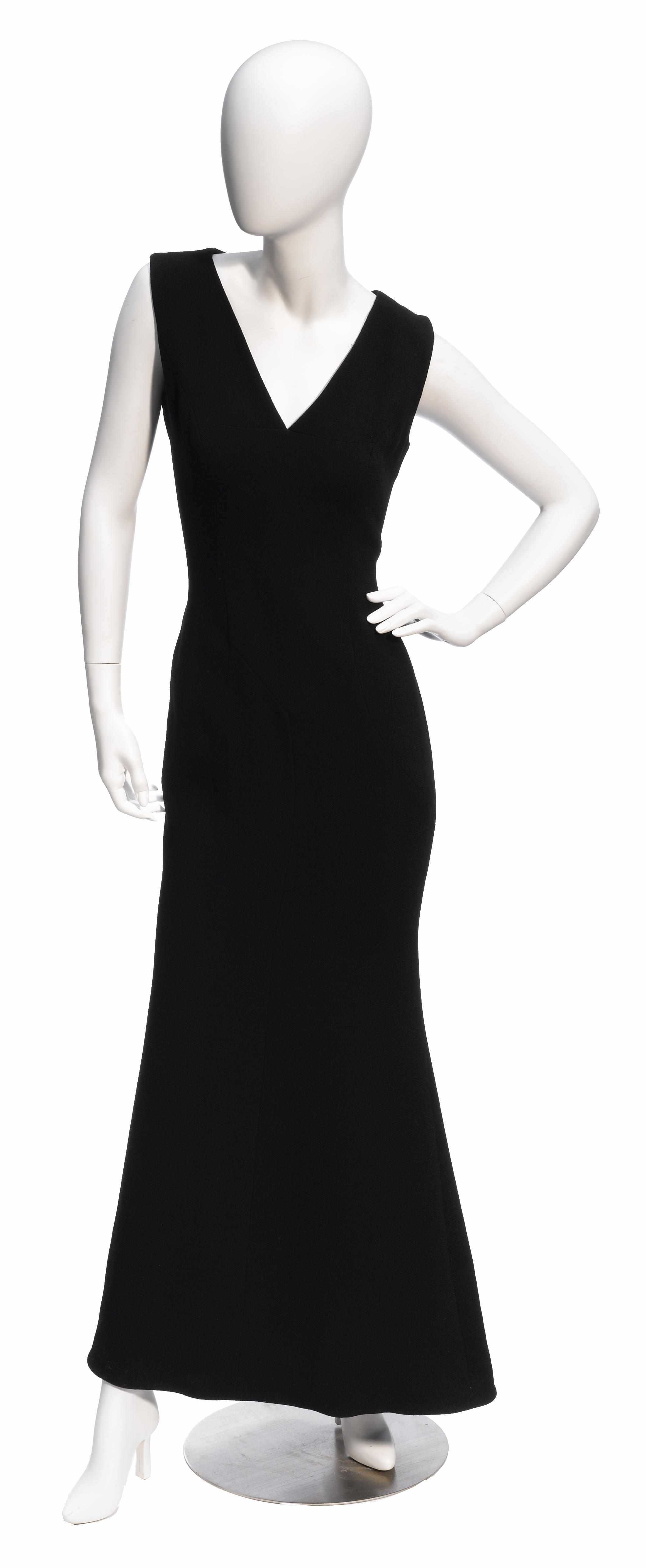 Appraisal: A Dolce Gabbana long sleeveless black gown size