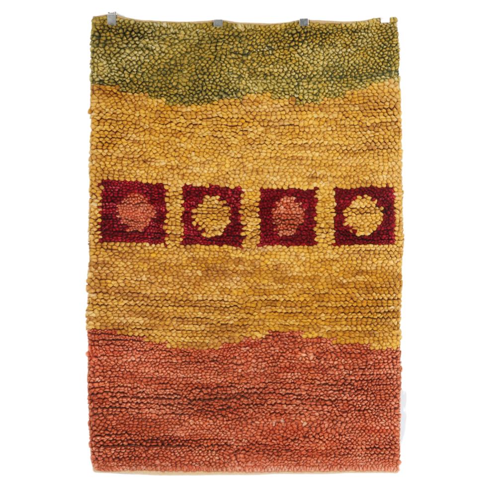 Appraisal: FEIZY RUGS MODERN GEOMETRIC HAND TUFTED WOOL AREA RUG IN