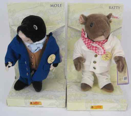 Appraisal: Steiff Teddy Bears Ratty and Mole Boxed