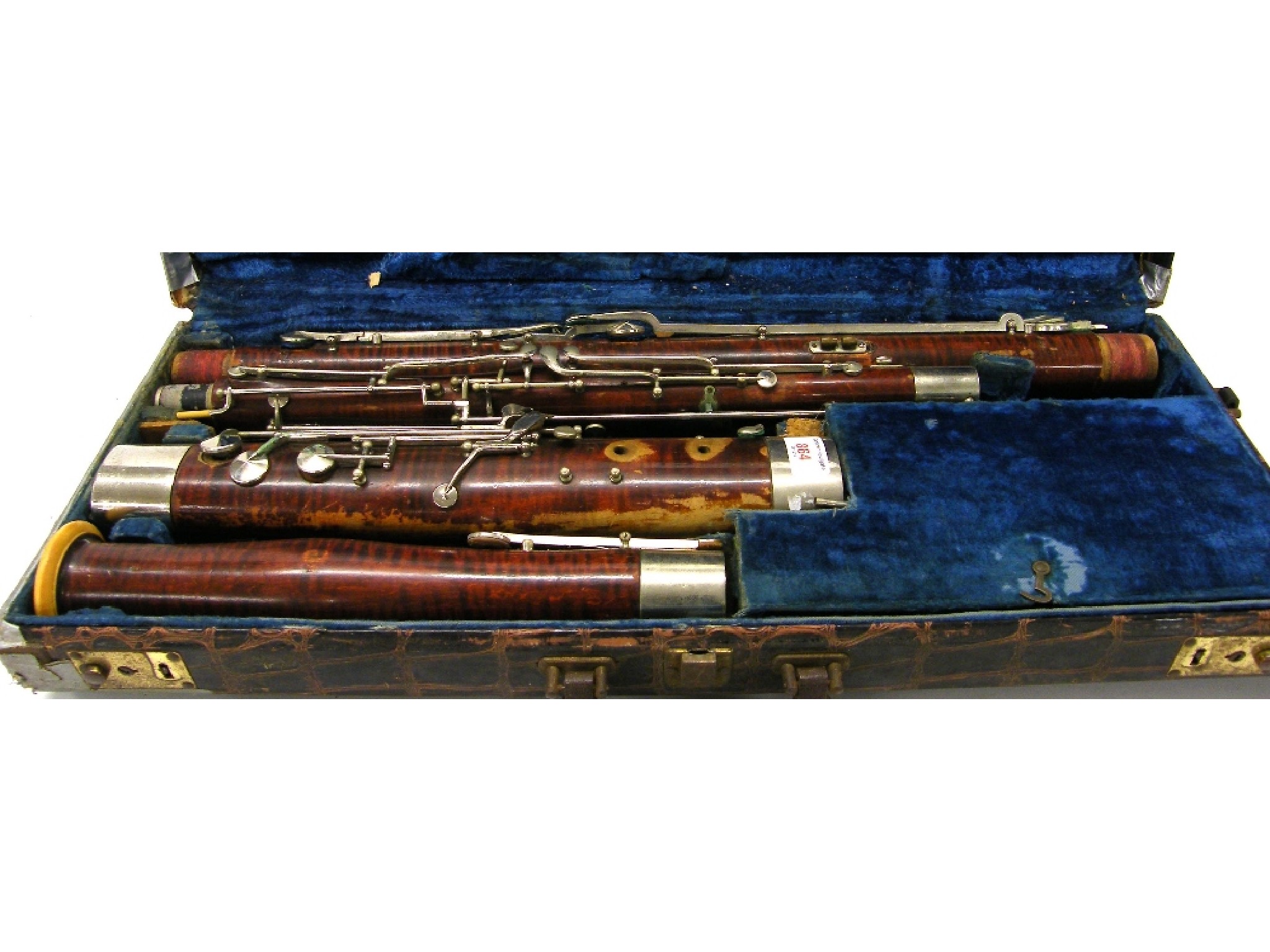 Appraisal: s German bassoon with crook in case