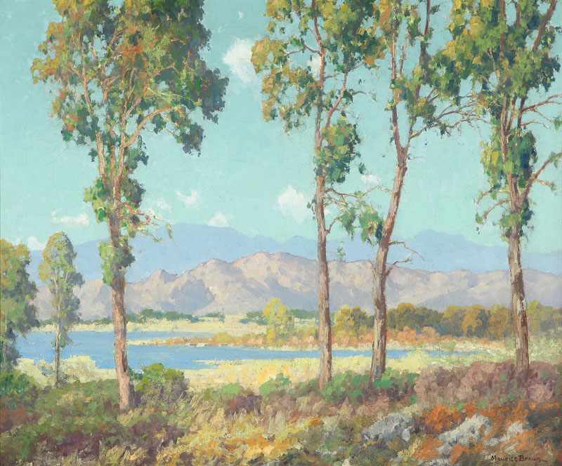 Appraisal: Maurice Braun - San Diego CA Eucalyptus Southern California Landscape