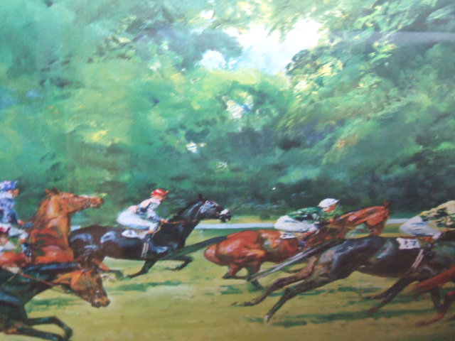 Appraisal: Michael Lyne - Running of a flat race colour reproduction