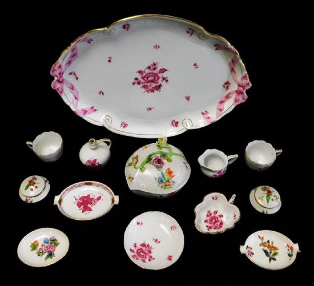 Appraisal: CHINA Herend porcelain including Nanking Bouquet thirteen pieces including eight