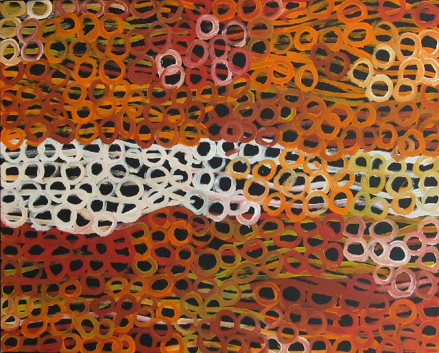 Appraisal: Minnie Pwerle - Bush Melon Seed acrylic on canvas x