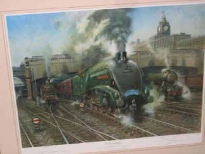 Appraisal: Terence Cuneo Evening Star limited edition print of x gilt