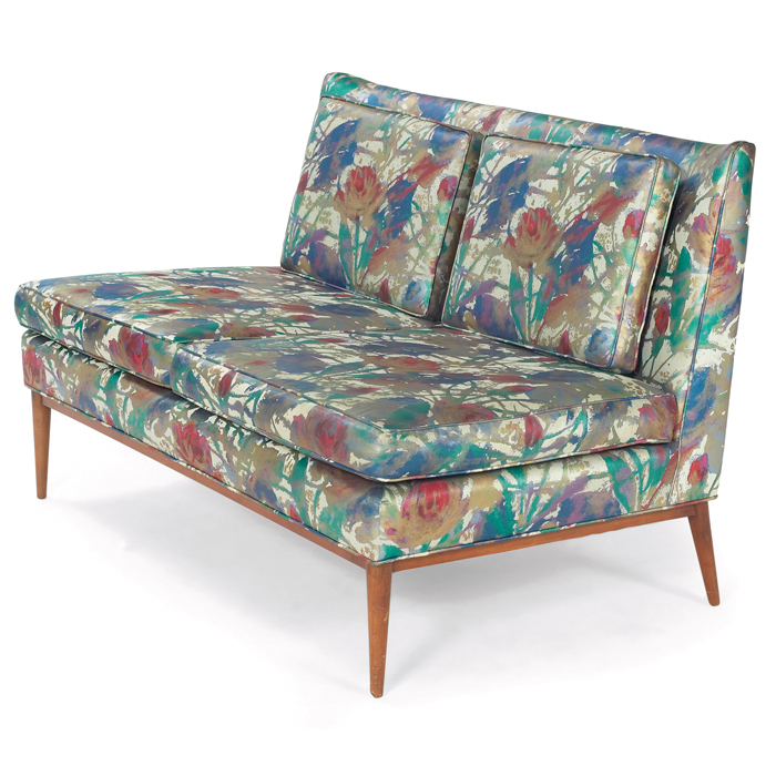 Appraisal: Paul McCobb settee by Calvin armless form with slight curve