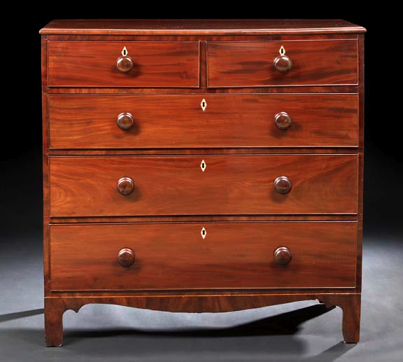 Appraisal: Victorian Mahogany Chest third quarter th century in the Georgian