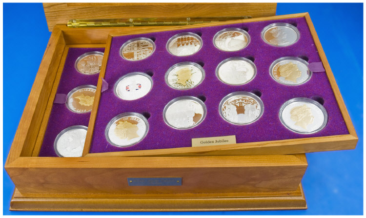 Appraisal: Queen Elizabeth II Golden Jubilee Collection Silver proof coin set