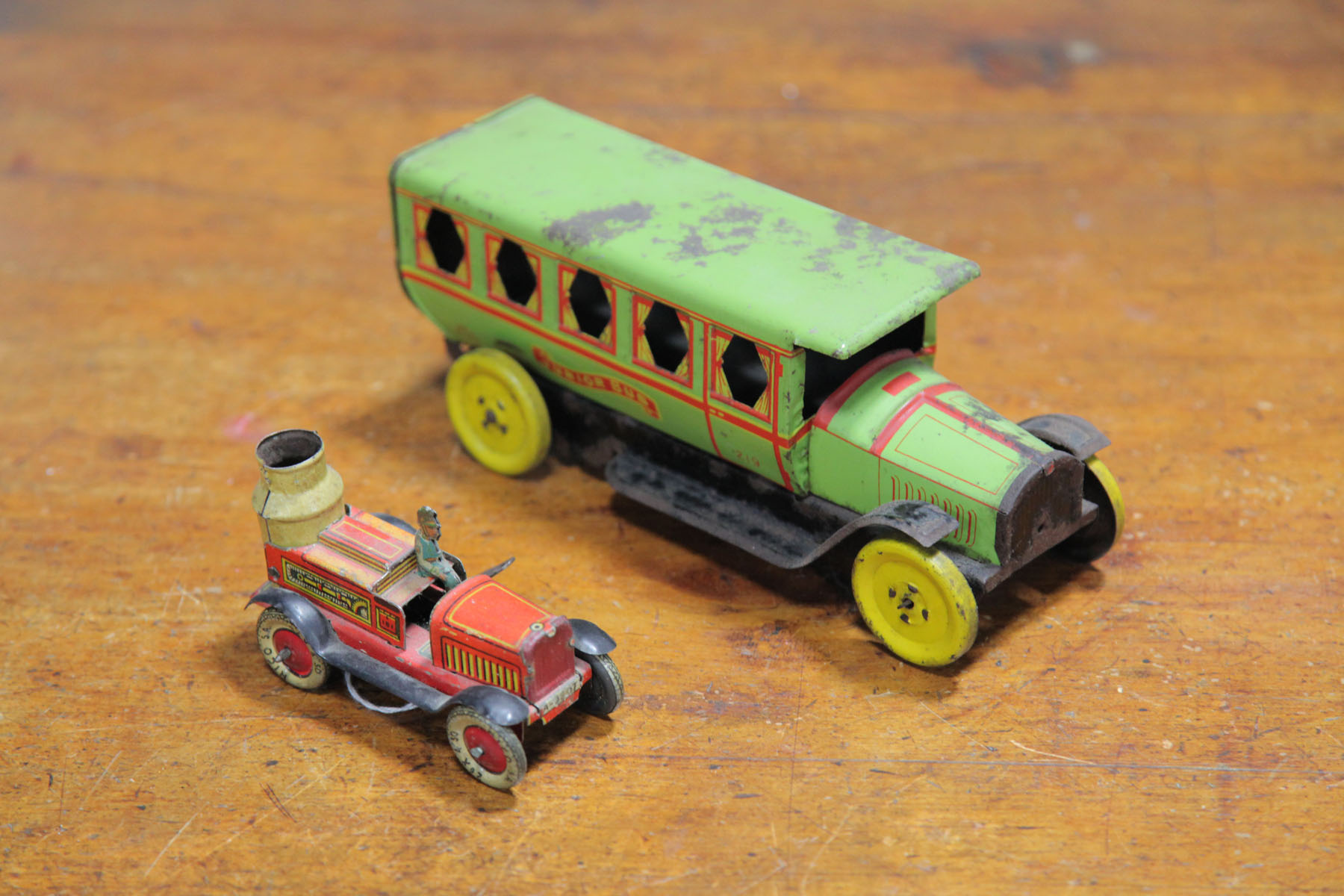 Appraisal: TIN WIND-UP AND TIN PULL TOY Spanish and American first