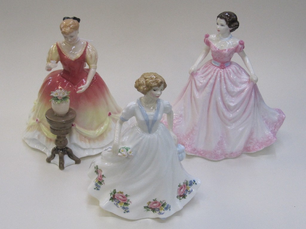 Appraisal: Three Royal Doulton figures 'Louise' HN 'Hope' HN and 'Sarah'