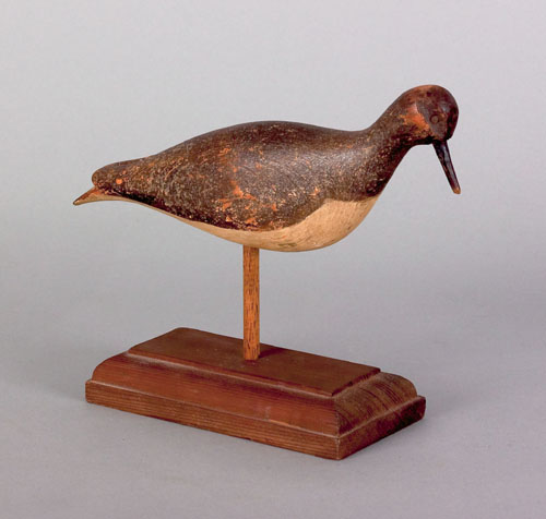 Appraisal: Two shore bird decoys early th c to include a