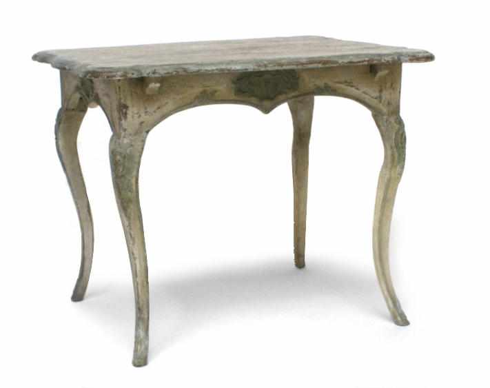 Appraisal: A German Rococo paint decorated center table last quarter th