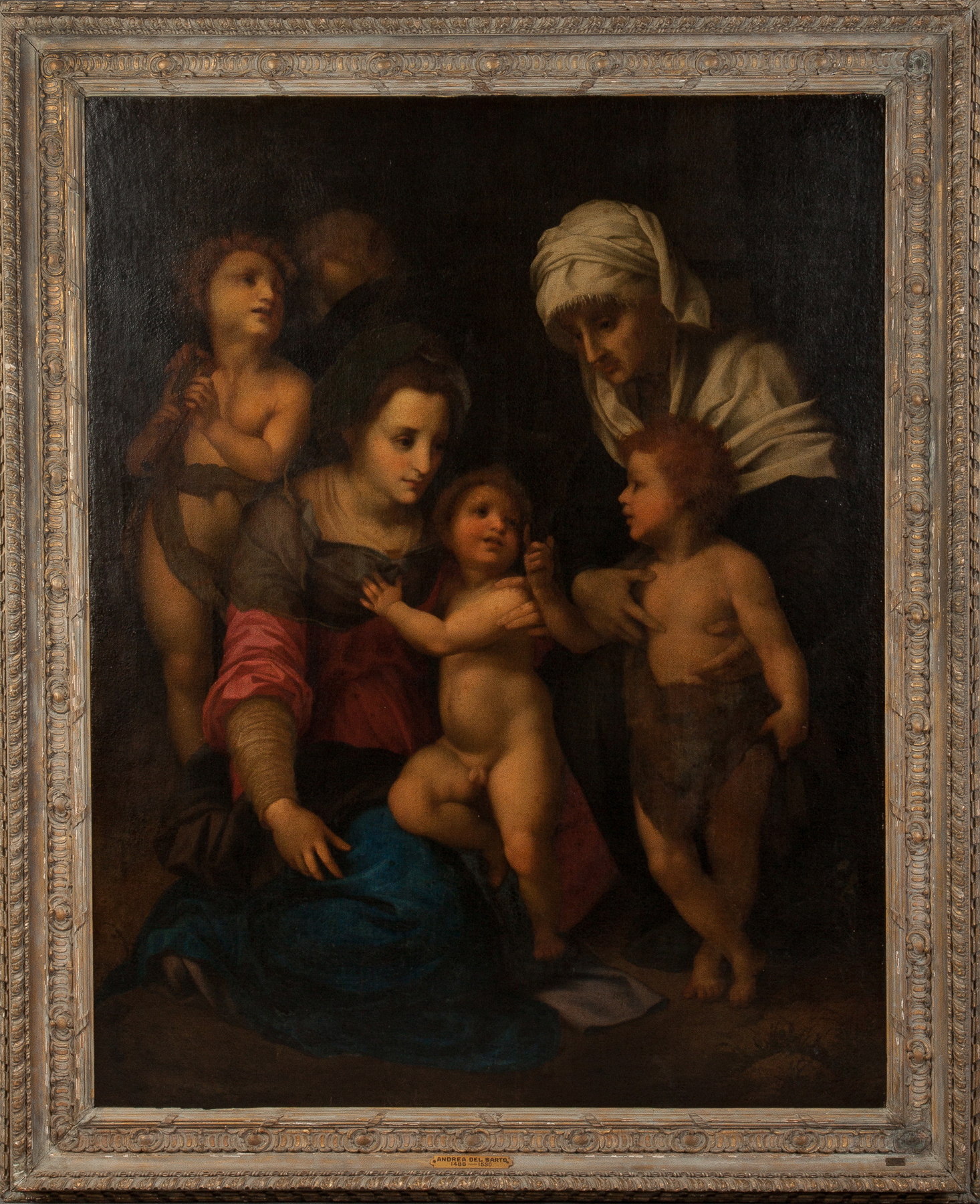 Appraisal: Old Masters Style Painting The Holy Family with Angels After