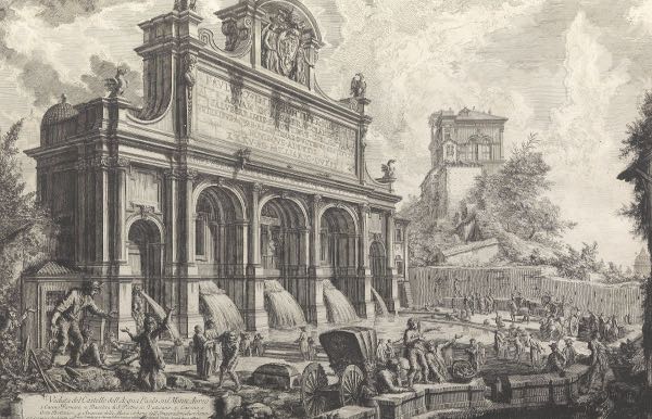 Appraisal: GIOVANNI BATTISTA PIRANESI ITALIAN - x plate x sheet Veduta