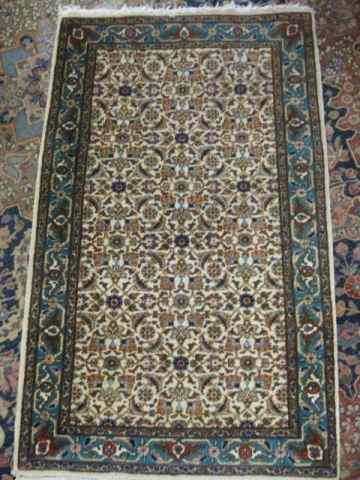 Appraisal: Tabriz Persian Handmade Rug extensive floral on ivory field '