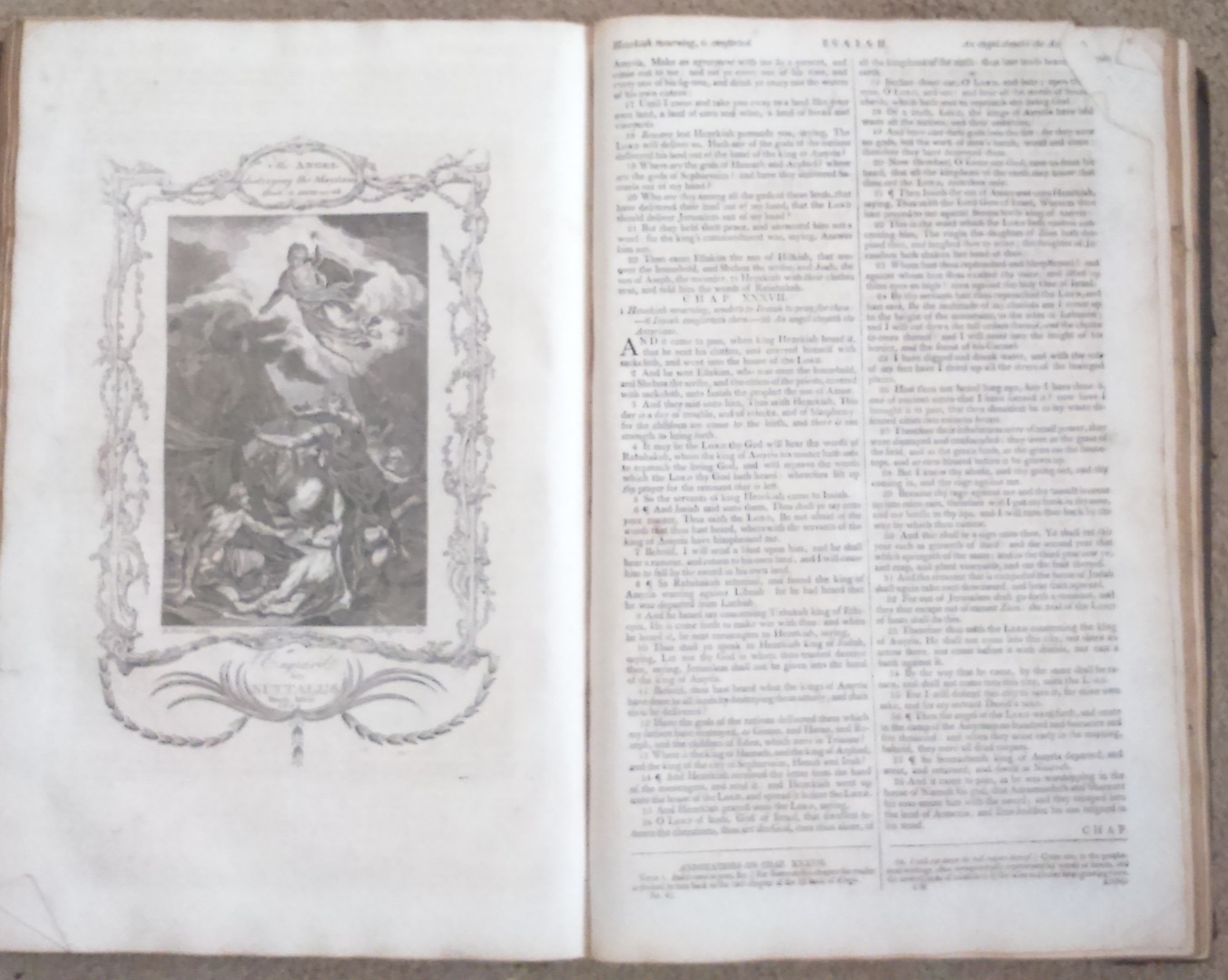 Appraisal: Bible - The Christian's Complete Family Bible engraved frontispiece and