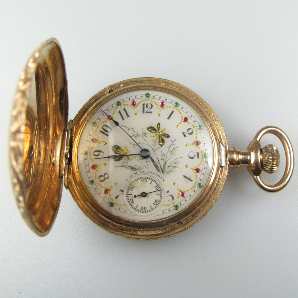 Appraisal: Waltham Pocket Watch size jewel movement fancy dial in a