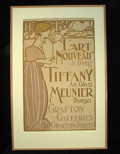 Appraisal: Sir Frank Brangwyn L'Art Nouveau Color lithograph poster signed in