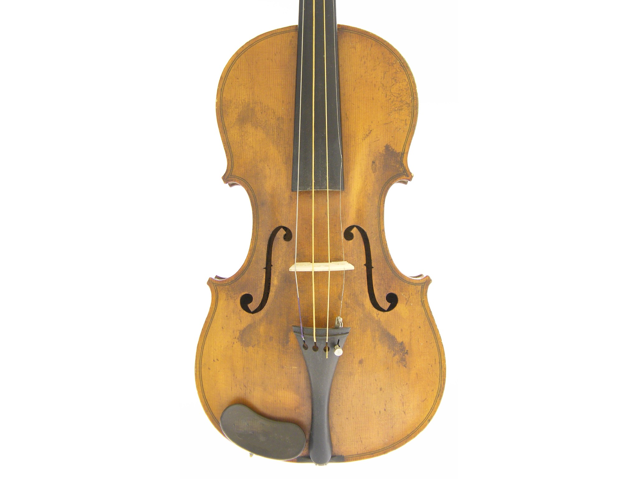 Appraisal: Saxon violin labelled The Nicolaus Bernhardt Violin Fecit Saxony fil