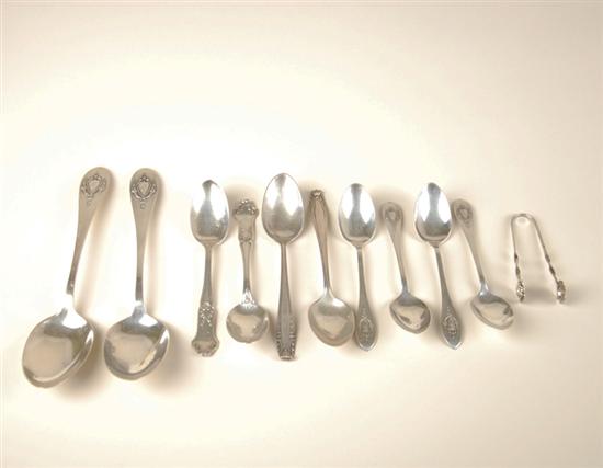 Appraisal: Eleven Pieces of Sterling Flatware to Include six Mount Vernon