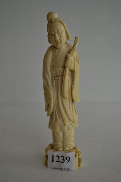 Appraisal: CHINESE CARVED FIGURE OF GUAN YIN