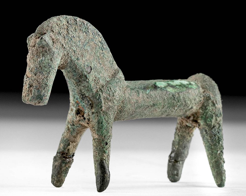 Appraisal: Luristan Bronze Horse Figurine Ancient Near East northwestern Iran Luristan