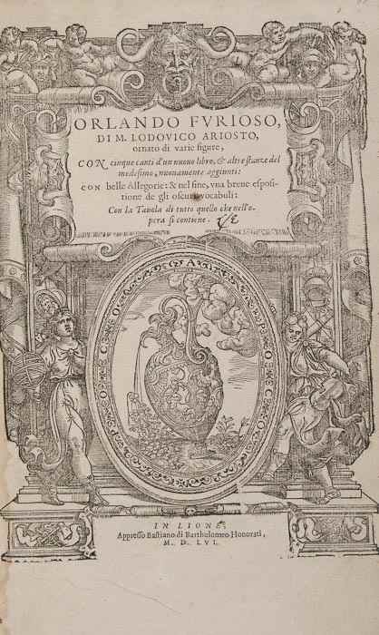 Appraisal: Ariosto Ludovico Orlando Furioso parts in woodcut device on titles