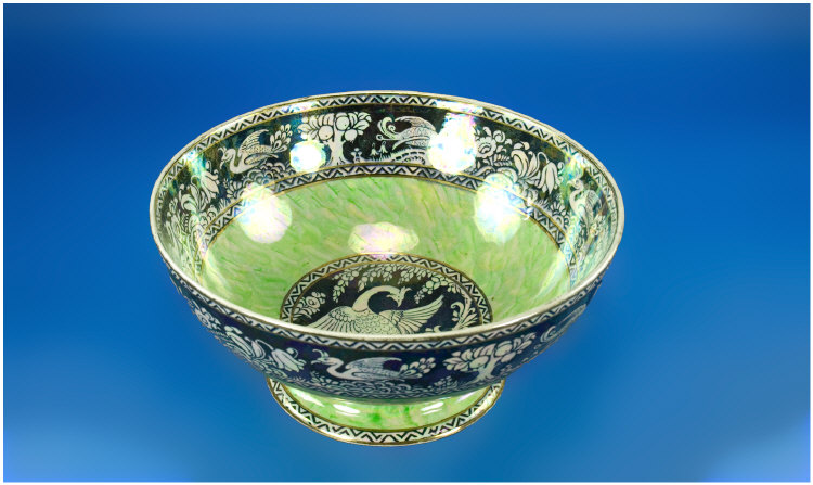 Appraisal: New Hall Lustre Bowl Lucien Boullemien inches in height inches